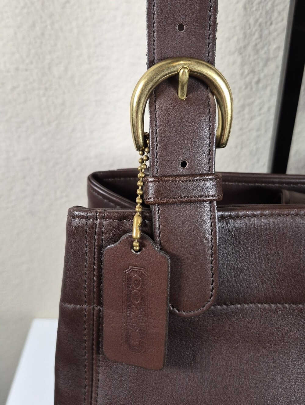Vintage Coach Mahogany Buckle Bag #4157 - Picture 6 of 11